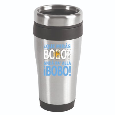 Que Mira´Bobo Argentina 10 16oz Travel Tumbler