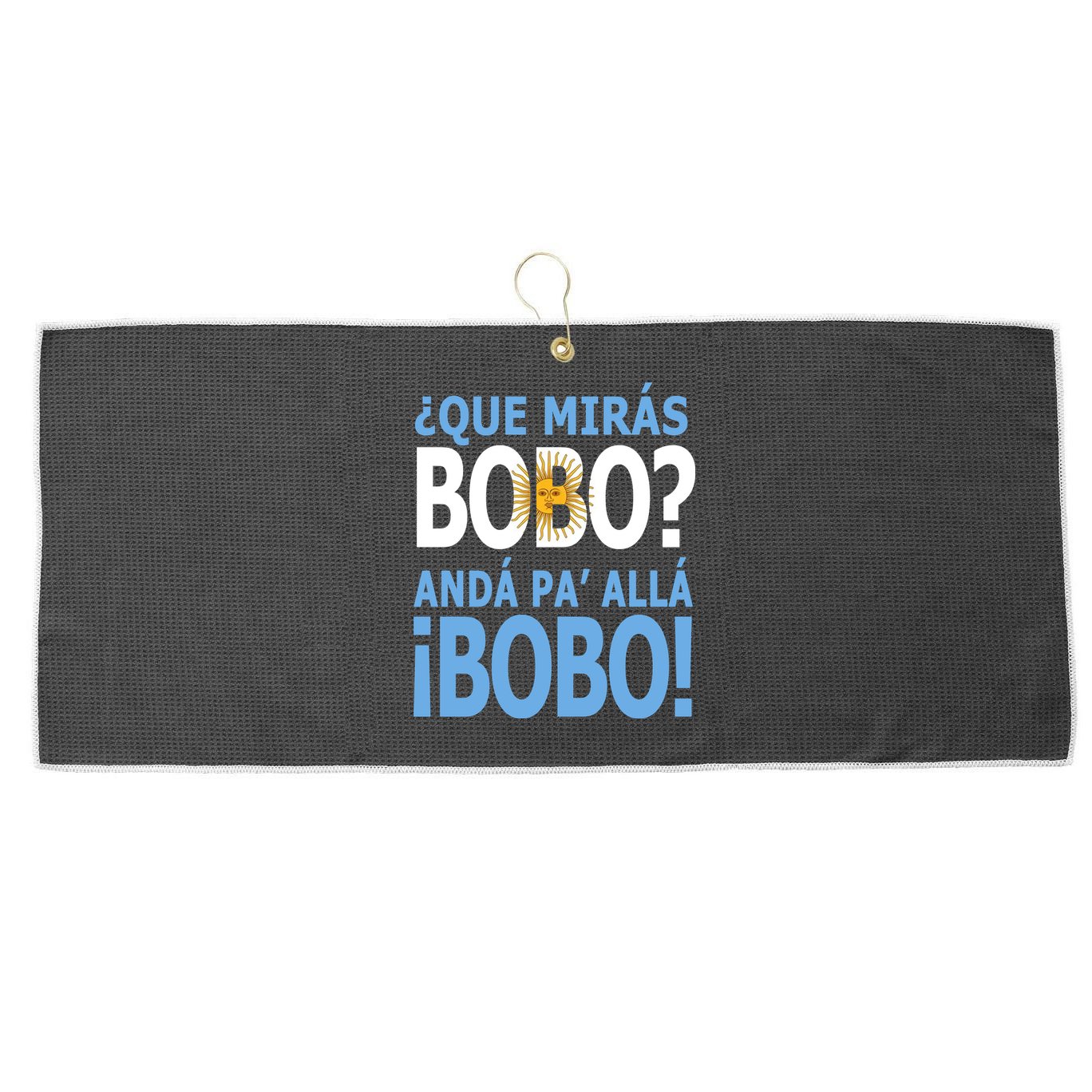 Que Mira´Bobo Argentina 10 Large Microfiber Waffle Golf Towel