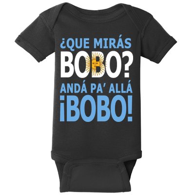 Que Mira´Bobo Argentina 10 Baby Bodysuit