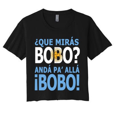 Que Mira´Bobo Argentina 10 Crop Top