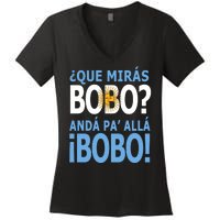 Que Mira´Bobo Argentina 10 Women's V-Neck T-Shirt