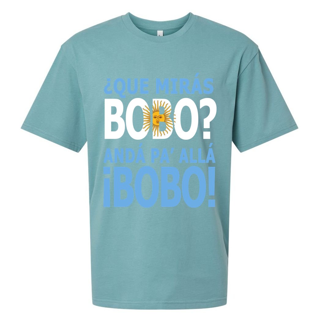 Que Mira´Bobo Argentina 10 Sueded Cloud Jersey T-Shirt