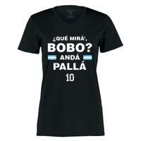 Que Mira´Bobo - Argentina 10 Women's Momentum V-Neck T-Shirt