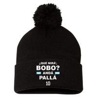 Que Mira´Bobo - Argentina 10 Pom Pom 12in Knit Beanie