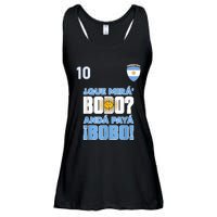 Qué Mirás Bobo, Andá Pa' Allá Funny Speech Flag Design Ladies Essential Flowy Tank