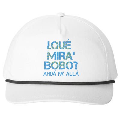 Qué Miras Bobo, Qué Mira Bobo Costume Snapback Five-Panel Rope Hat