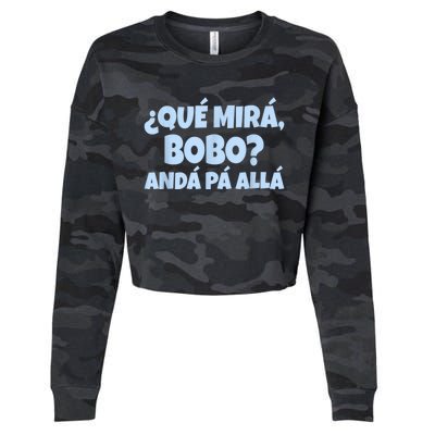 Qué Miras Bobo Qué Mira Bobo Cropped Pullover Crew