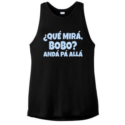 Qué Miras Bobo Qué Mira Bobo Ladies PosiCharge Tri-Blend Wicking Tank