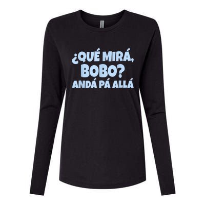 Qué Miras Bobo Qué Mira Bobo Womens Cotton Relaxed Long Sleeve T-Shirt