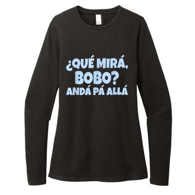 Qué Miras Bobo Qué Mira Bobo Womens CVC Long Sleeve Shirt