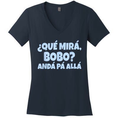 Qué Miras Bobo Qué Mira Bobo Women's V-Neck T-Shirt