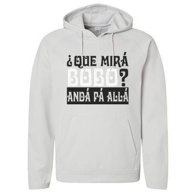 Qué Miras Bobo Qué Mira Bobo Performance Fleece Hoodie