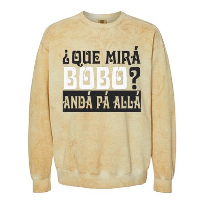 Qué Miras Bobo Qué Mira Bobo Colorblast Crewneck Sweatshirt