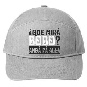 Qué Miras Bobo Qué Mira Bobo 7-Panel Snapback Hat