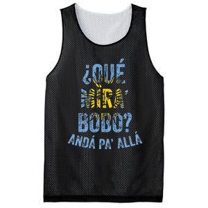 Qué Mira Bobo andá pa' allá funny speech Mesh Reversible Basketball Jersey Tank