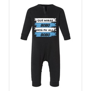 Qué Miras Bobo Qué Mira Bobo Trending Design Infant Fleece One Piece