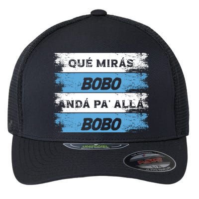 Qué Miras Bobo Qué Mira Bobo Trending Design Flexfit Unipanel Trucker Cap