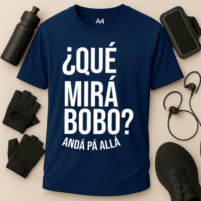 Qué Miras Bobo Qué Mira Bobo Gift Design Cooling Performance Crew T-Shirt