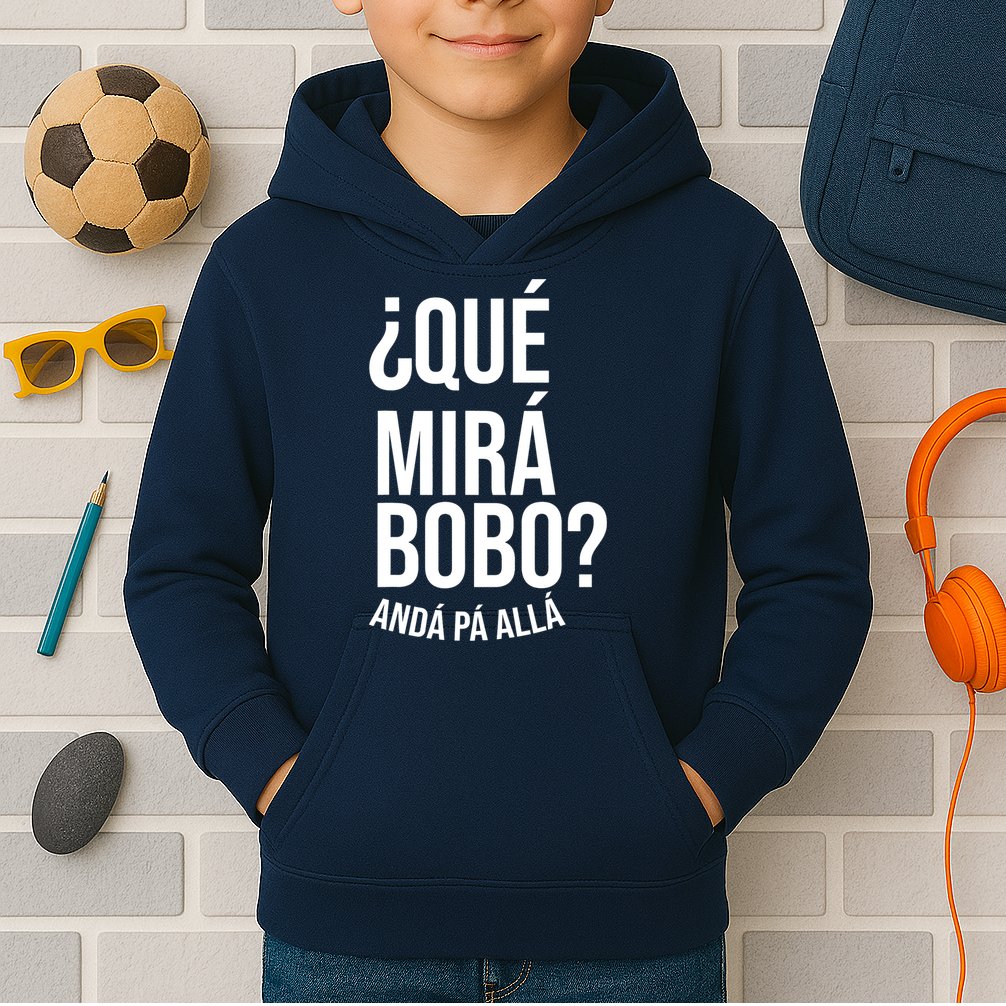 Qué Miras Bobo Qué Mira Bobo Gift Design Kids Hoodie