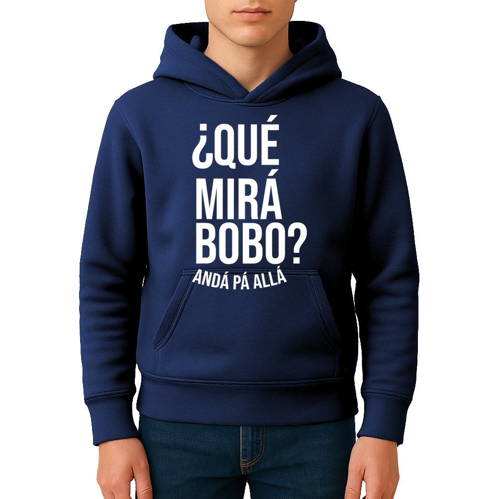 Qué Miras Bobo Qué Mira Bobo Gift Design Kids Hoodie