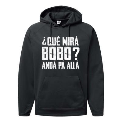 Qué Mirás Bobo, Andá Pa' Allá Funny Speech Performance Fleece Hoodie