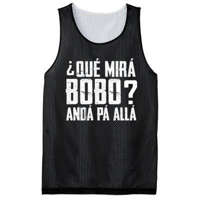 Qué Mirás Bobo, Andá Pa' Allá Funny Speech Mesh Reversible Basketball Jersey Tank