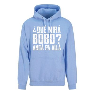 Qué Mirás Bobo, Andá Pa' Allá Funny Speech Unisex Surf Hoodie