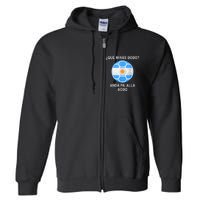 Qué Mirás Bobo, Andá Pa' Allá Funny Speech Argentina Flag Vintage Full Zip Hoodie