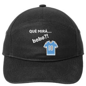 Qué Mirás Bobo, Andá Pa' Allá Funny Speech Design 7-Panel Snapback Hat