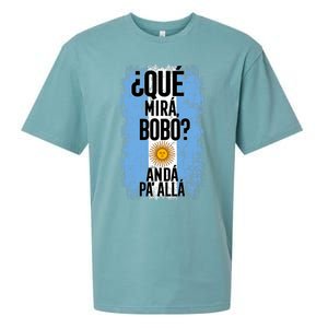 ¿Qué Mirá Bobo Andá Pa’ Allá Flag Argentina Mirabobo Ar Sueded Cloud Jersey T-Shirt