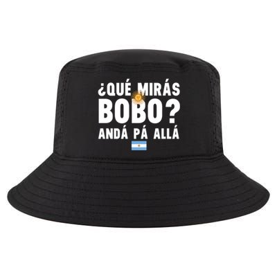 Qué Mira Bobo Sarcastic Saying Viral Meme From Argentina Design Cool Comfort Performance Bucket Hat