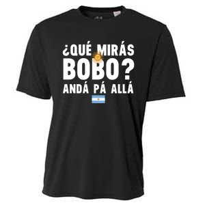 Qué Mira Bobo Sarcastic Saying Viral Meme From Argentina Design Cooling Performance Crew T-Shirt