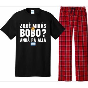 Qué Mira Bobo Sarcastic Saying Viral Meme From Argentina Design Pajama Set