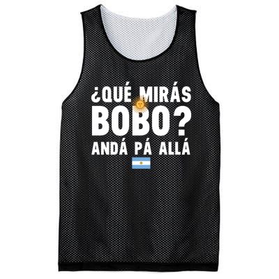 Qué Mira Bobo Sarcastic Saying Viral Meme From Argentina Design Mesh Reversible Basketball Jersey Tank