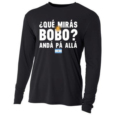 Qué Mira Bobo Sarcastic Saying Viral Meme From Argentina Design Cooling Performance Long Sleeve Crew