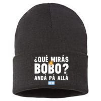 Qué Mira Bobo Sarcastic Saying Viral Meme From Argentina Design Sustainable Knit Beanie