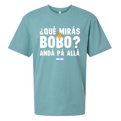 Qué Mira Bobo Sarcastic Saying Viral Meme From Argentina Design Sueded Cloud Jersey T-Shirt