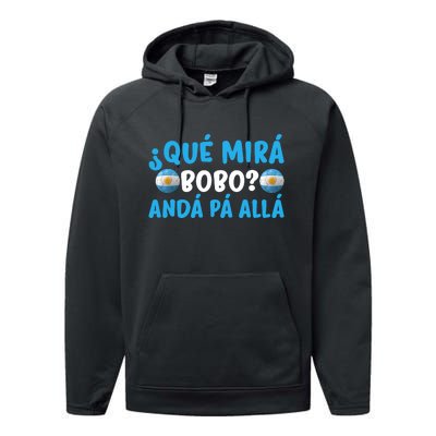 Qué Mira Bobo,Qué Miras Bobo Funny And Viral Meme Argentina Performance Fleece Hoodie