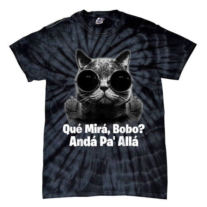 Qué Mirás Bobo, Andá Pa' Allá Funny Speech Argentina Flag Vintage Tie-Dye T-Shirt