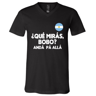 Qué Miras Bobo Qué Mira Bobo Gift V-Neck T-Shirt