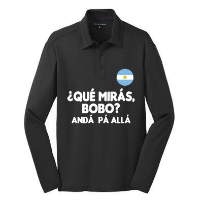 Qué Miras Bobo Qué Mira Bobo Gift Silk Touch Performance Long Sleeve Polo