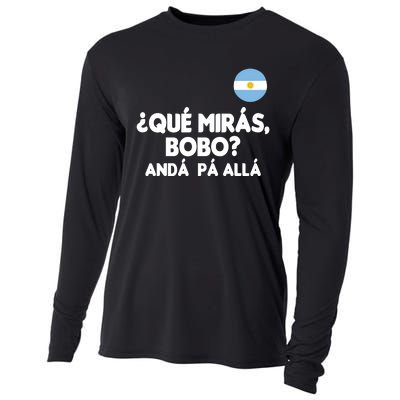 Qué Miras Bobo Qué Mira Bobo Gift Cooling Performance Long Sleeve Crew