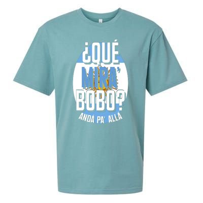 Qué Miras Bobo Qué Mirás Bobo, Andá Pa' Allá Funny Gift Sueded Cloud Jersey T-Shirt