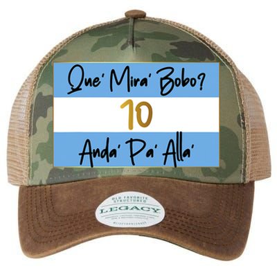 Que Mira Bobo Viral Argentina Funny Legacy Tie Dye Trucker Hat