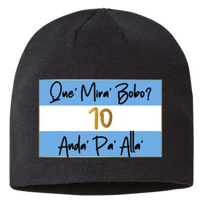 Que Mira Bobo Viral Argentina Funny Sustainable Beanie