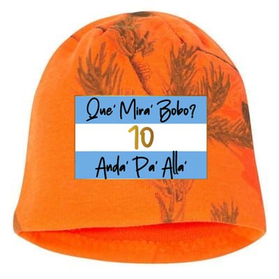 Que Mira Bobo Viral Argentina Funny Kati - Camo Knit Beanie