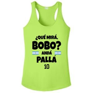 Qué Miras Bobo Qué Mira Bobo, Andá Pa' Allá Ladies PosiCharge Competitor Racerback Tank