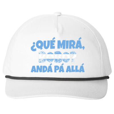 Qué Miras Bobo Andá Pa' Allá Bobo Argentina Funny Meme Snapback Five-Panel Rope Hat