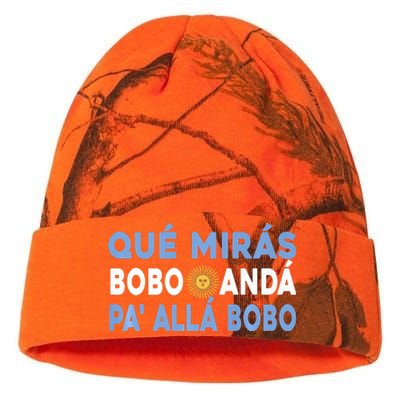 Qué Mirás Bobo, Andá Pa' Allá Funny Sarcastic Speech Kati Licensed 12" Camo Beanie