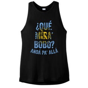 Qué Miras Bobo, Qué Mira Bobo Costume Ladies PosiCharge Tri-Blend Wicking Tank